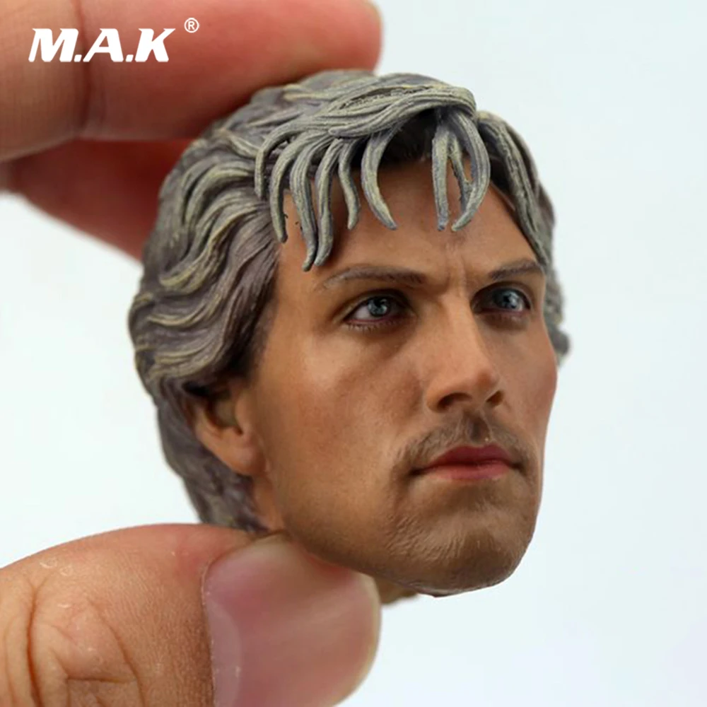 

Collectible 1/6 Male Figure Accessory Quicksilver Aaron Johnson Head Sculpt Carved with Hard Silver Hair Model for 12" Body