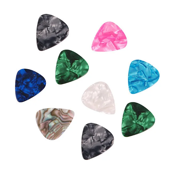 Оптовая продажа 5 * мѕош брелок медиаторы держатель + целлулоида выбирает толщина