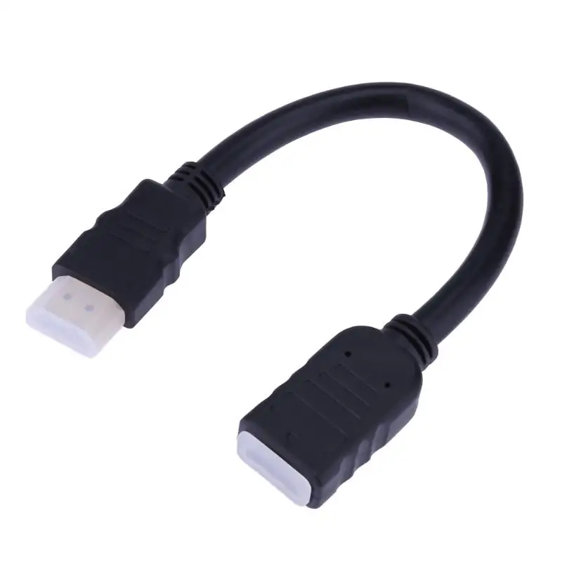 20 см HDMI мужчин и женщин видео кабель-удлинитель HDMI 1,4 медный сердечник HD видео кабели шнур провод линия для HDTV/проектор/DV