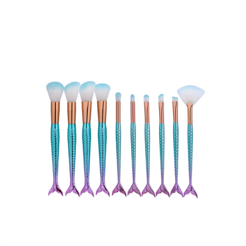 10 шт. Профессиональные кисти для макияжа Премиум высокого качества набор