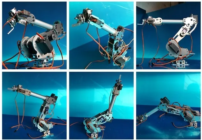 

Металлический манипулятор RC 6 DOF, модель робота Arm с высоким крутящим моментом, запчасти для управления Сервоприводом для самостоятельного изготовления промышленных роботов