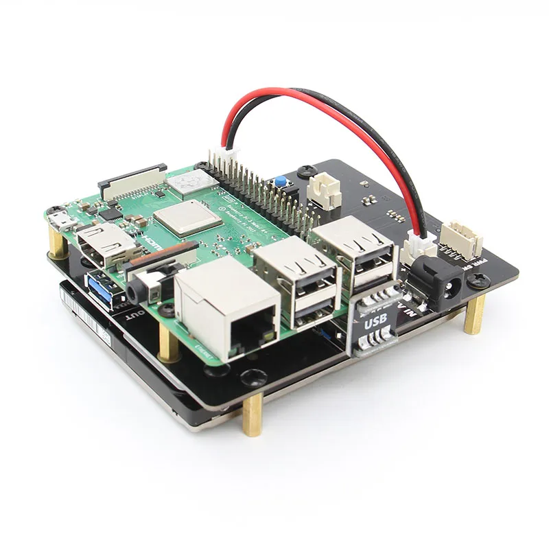 Raspberry pi DC 5 V 4A блок питания+ X820 V3.0 SATA SSD/HDD Плата расширения поддерживает 4 ТБ 2,5-дюймовый SATA USB 3,0