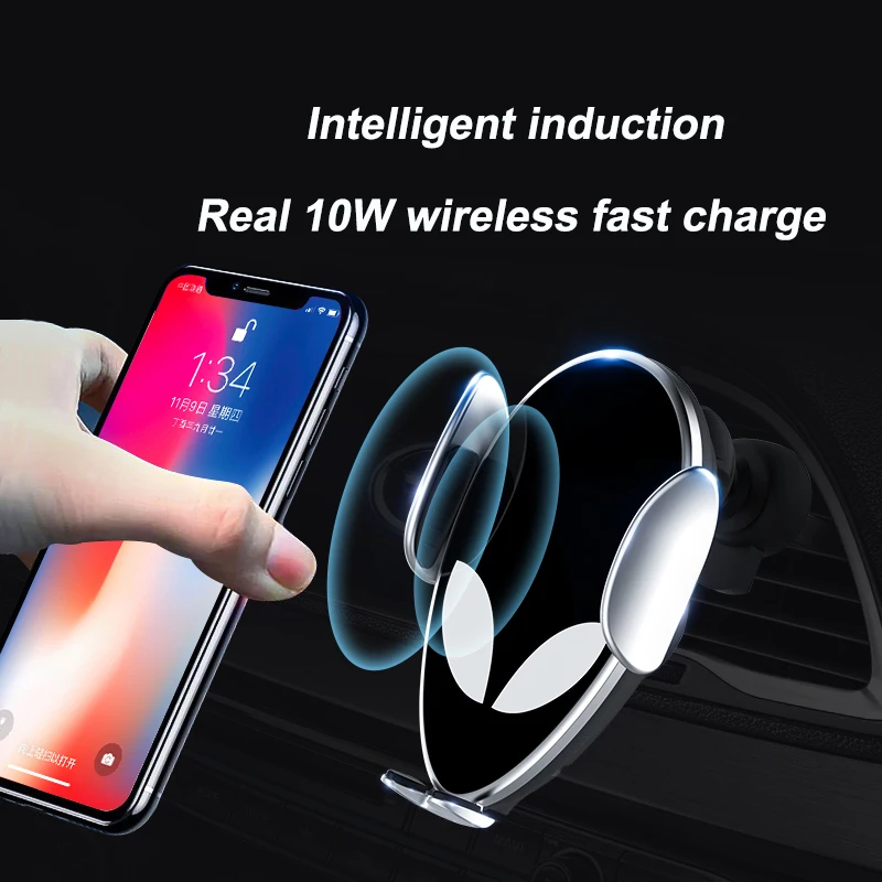 10 Вт Qi автомобильное беспроводное зарядное устройство для Xiaomi MIX 2S Mi 9 iPhone X Samsung S9
