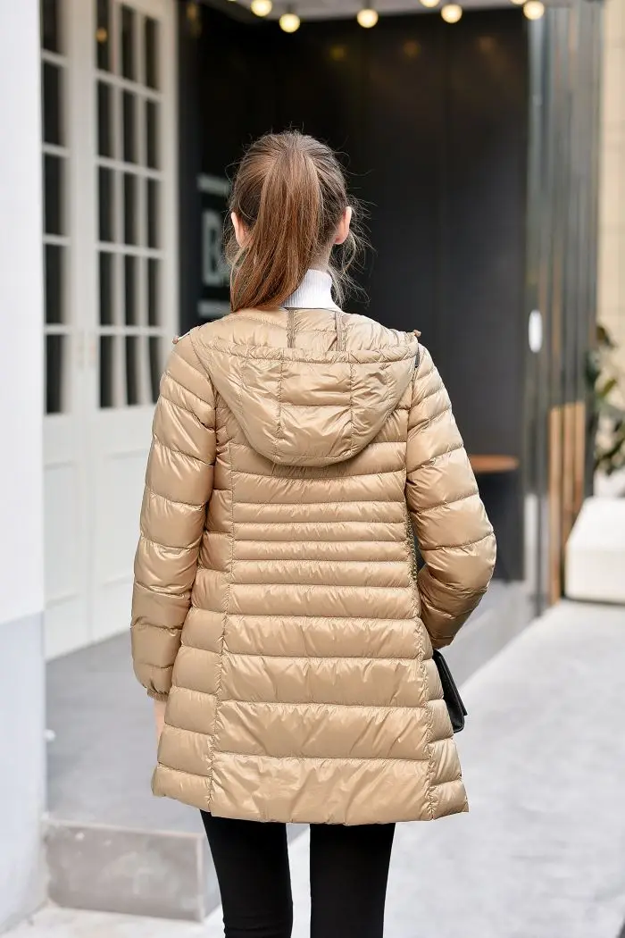 Бренд NewBang, 6XL, 7XL, Женская куртка, большой размер, длинный, ультра легкий пуховик, женский, зимний, теплый, ветрозащитный, lieghtense, пуховик
