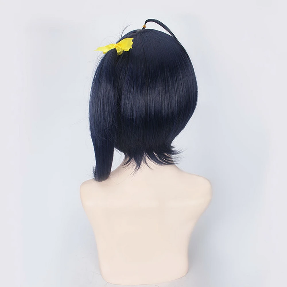 Высокое качество таканаши Рикка цвет: черный Синий Короткие Косплэй парик из