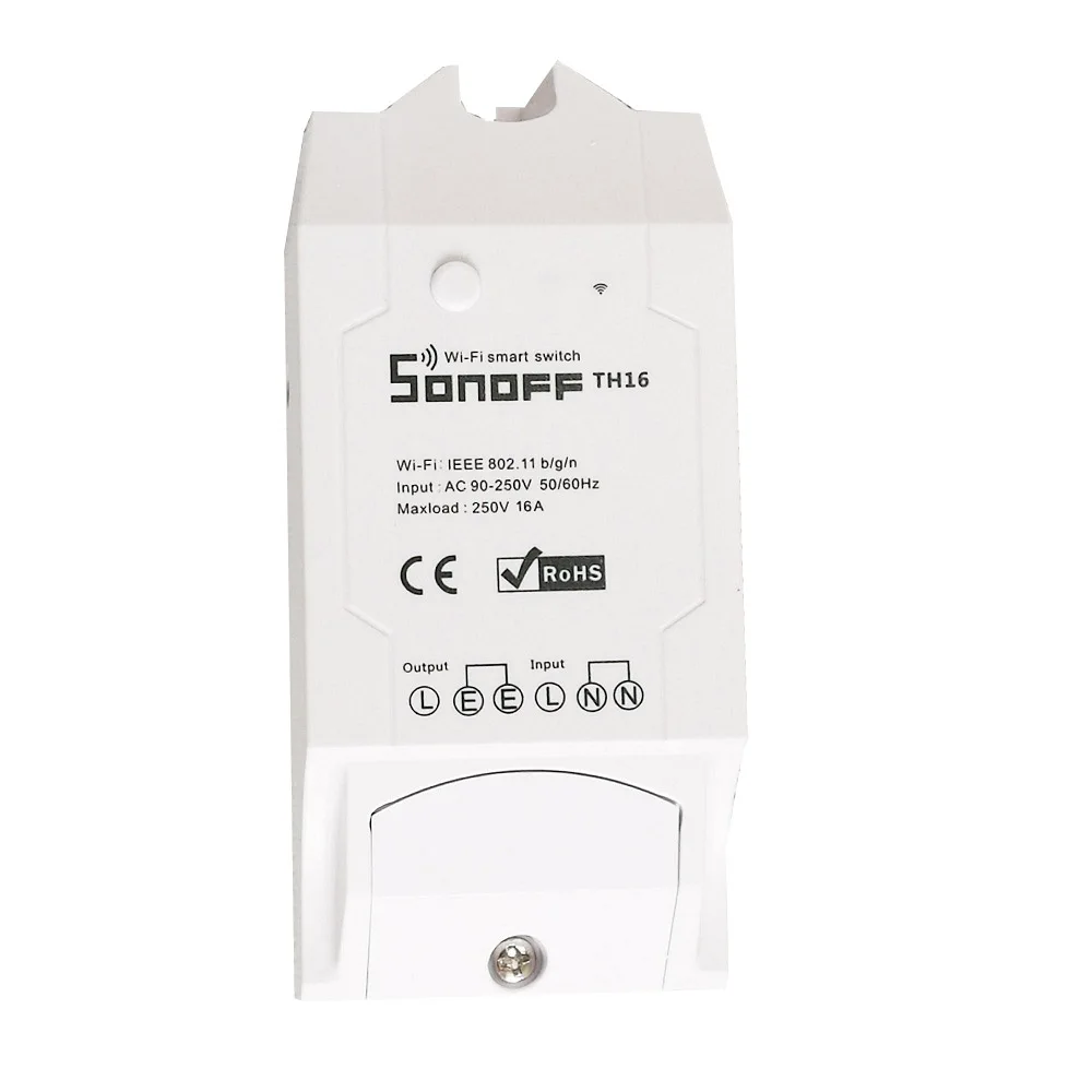 Sonoff TH 10A, 16A умный wifi переключатель контроллер с температурой водонепроницаемый модуль монитора влажности