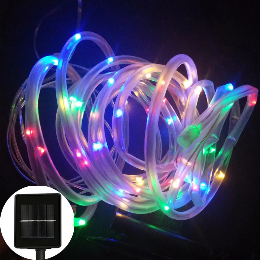 HANMIAO 100LED Солнечный свет струны открытый Рождество Новый год праздничный Декор