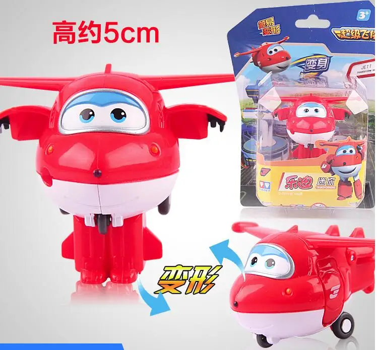 

Brinquedos 4pcs/set Super Wings Action Figures Toys Planes Robots Cars Transformation Toys
