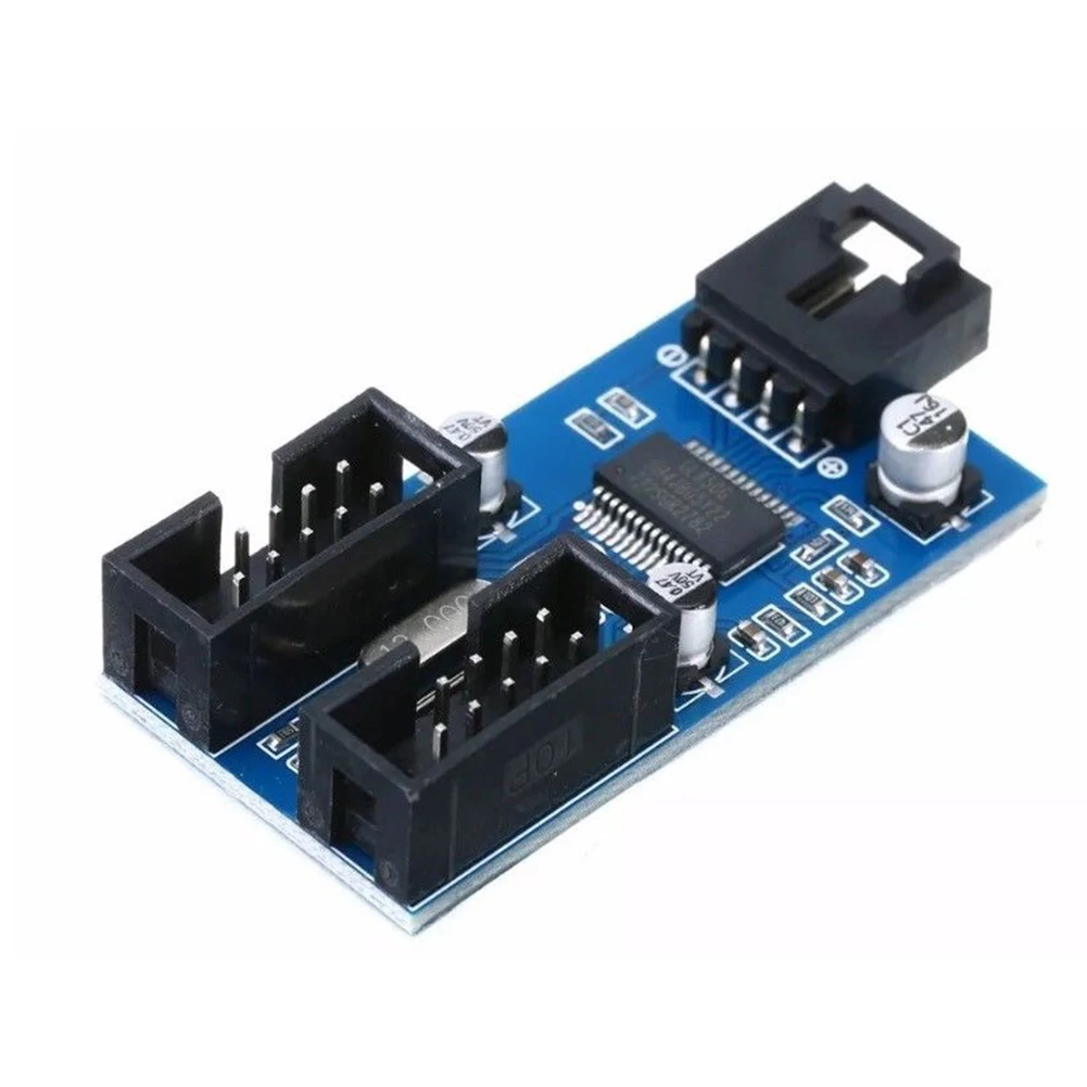 9Pin Разъем Порт мультипликатор сплиттер Аксессуары Интерфейс от 1 до 2 Простая в