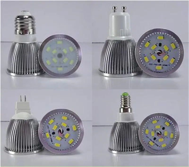 Супер яркие лампы GU 10 5730 SMD с регулируемой яркостью светодиодные теплые/белые 85-265