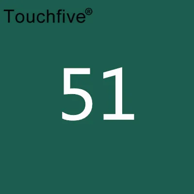 51 TOUCHFIVE дополнительный цвет двойная головка художественные маркеры Кисть ручка на спиртовой основе эскизные маркеры манга ручки для рисования товары для рукоделия - Цвет: 51