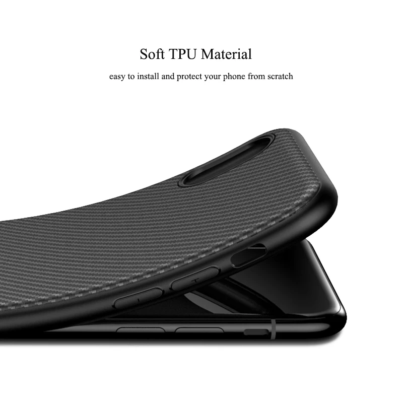 Чехол из углеродного волокна для iphone Xs Max 7 8 Plus 5 5S SE Мягкий Роскошный чехол 6 6s XR X