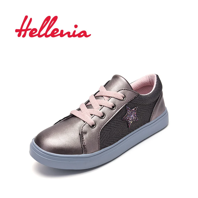 Hellenia 2019 Детские парусиновые туфли кроссовки для девочек дышащие весенние - Фото №1