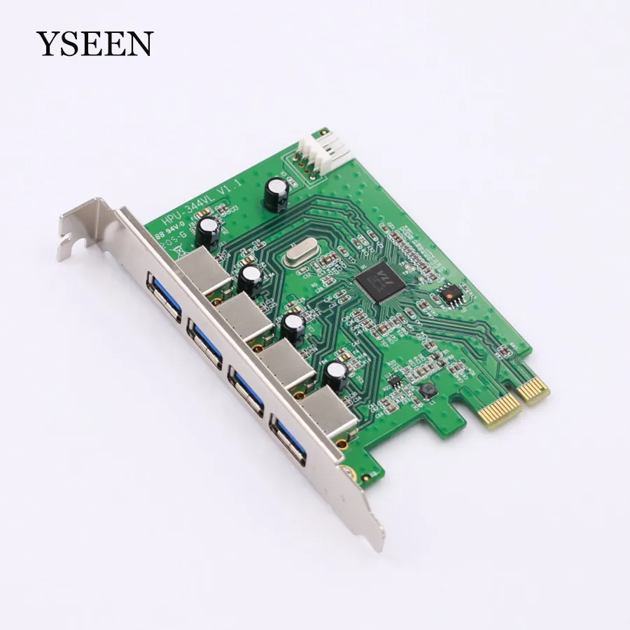 Pci e see 4 портовая Адаптерная Карта подходит для настольного компьютера