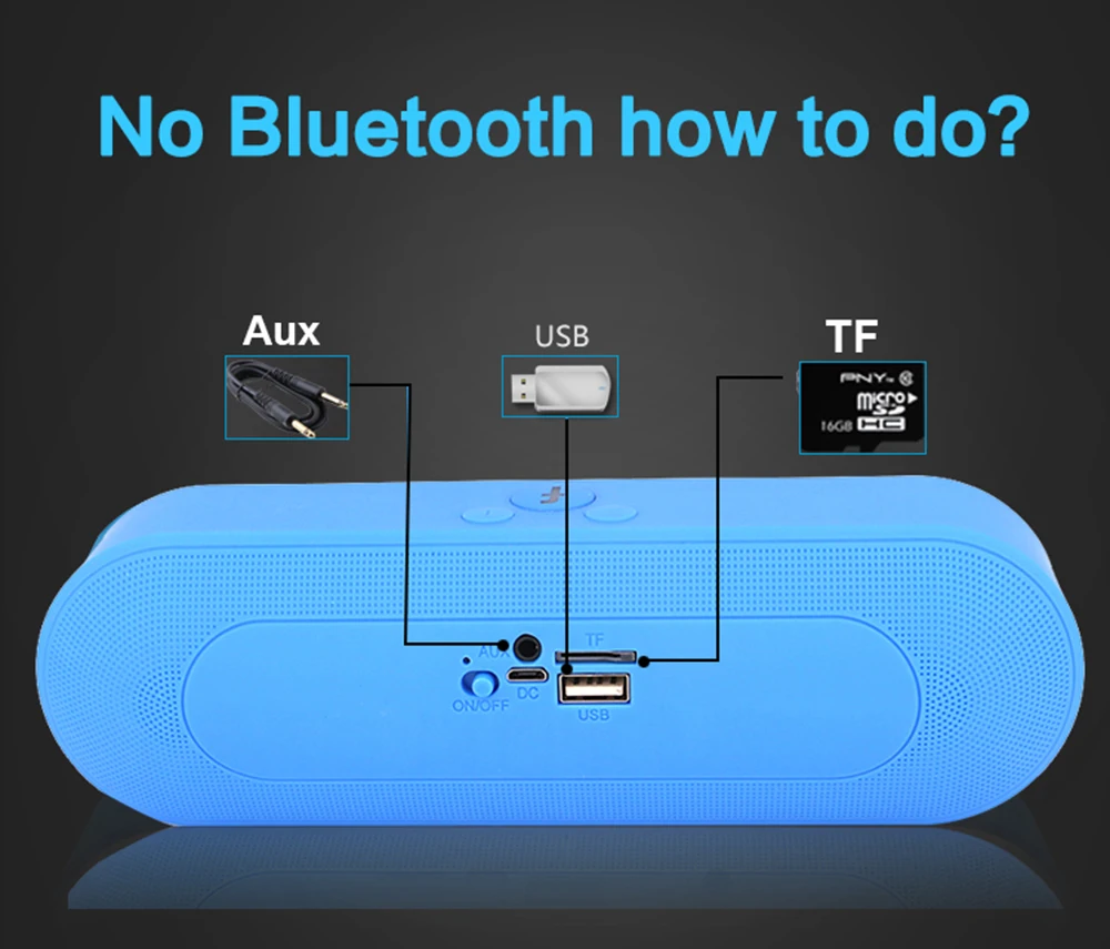 Abuzhen Bluetooth динамик светодиодный портативный беспроводной динамик мини звуковая система 3D стерео музыка MP3 плеер объемная поддержка TF AUX USB