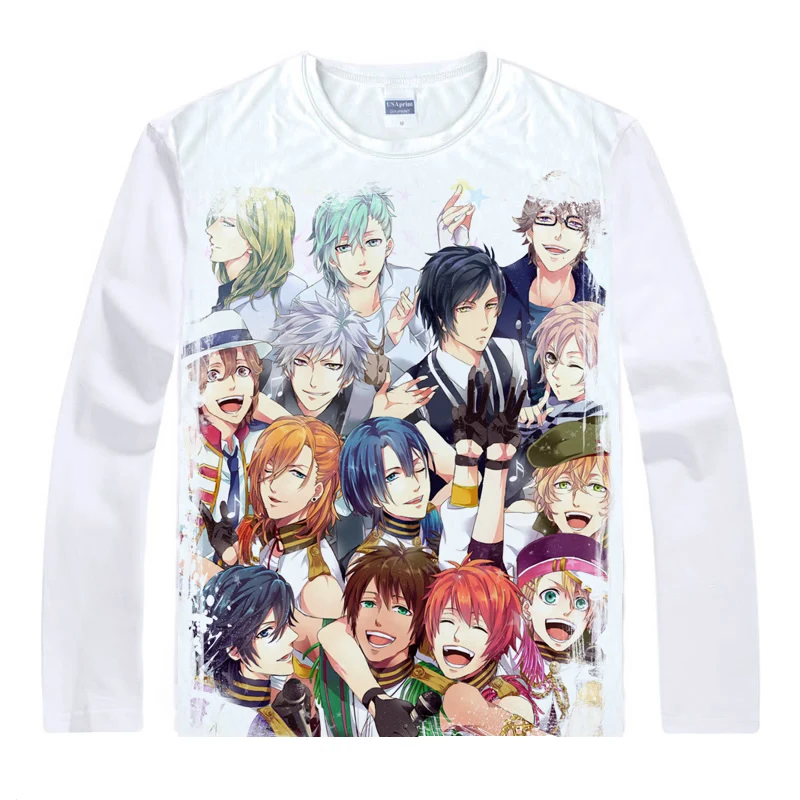 Футболки Uta no Prince-sama футболки с длинным рукавом в разных стилях рубашки принцами