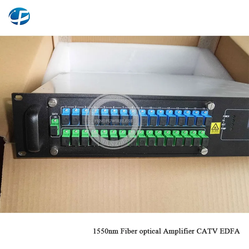 16pon edfa FTTH SC/APC UPC 2U CATV сеть 1310/1490 нм 16 портов 22 дБм PON EDFA высокомощный оптический