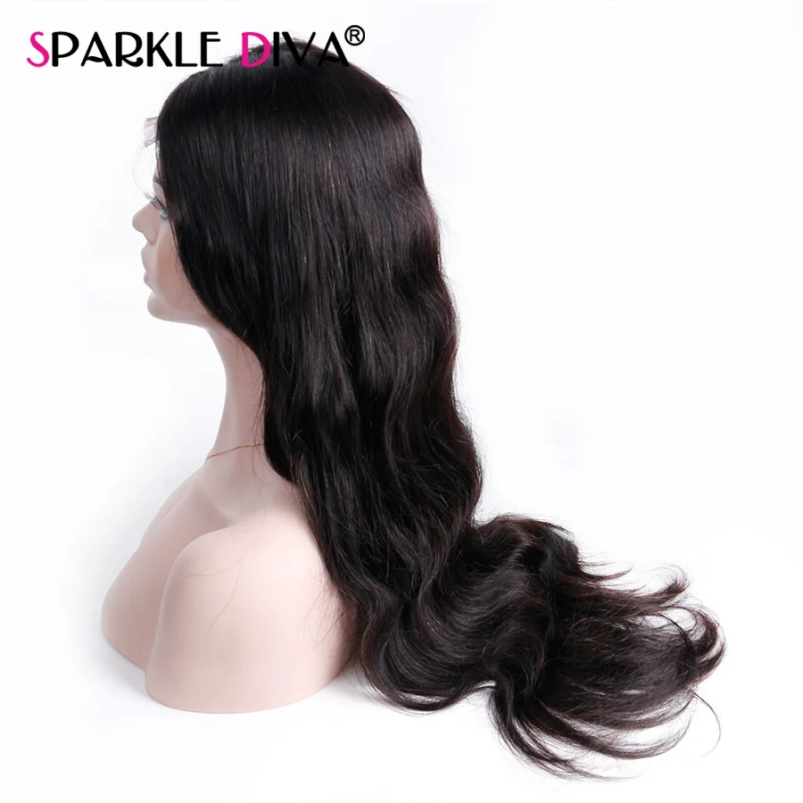 Объемная волна 360 Синтетические волосы на кружеве al парик бразильский