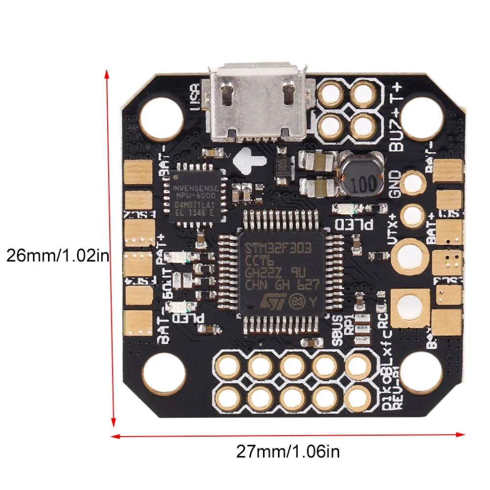 Новейший контроллер полета PIKO BLX Betaflight для крытого мини-квадрокоптера гоночный