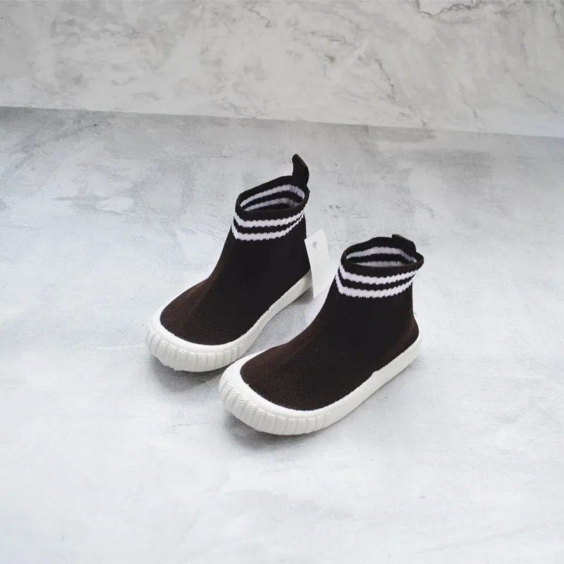 Childrens Socks Boots Korean Version New Style Kids Single Shoes Breathable Casual Woven Girls Tenis Infantil 23-32# | Детская одежда и