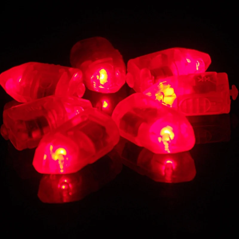 10 шт. Цвет RGB Led воздушный шар световые лампы для вспышки бумажные фонари мини