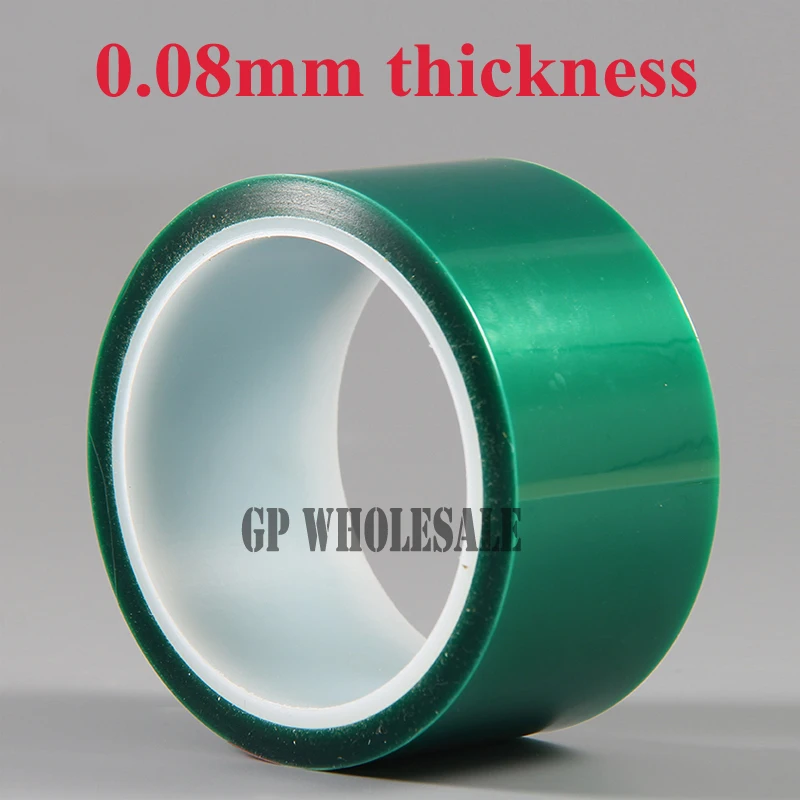 

50mm*33M*(0.08mm Thick), Green PET Masking Tape High Temperature Withstand for PCB Coating Shielding