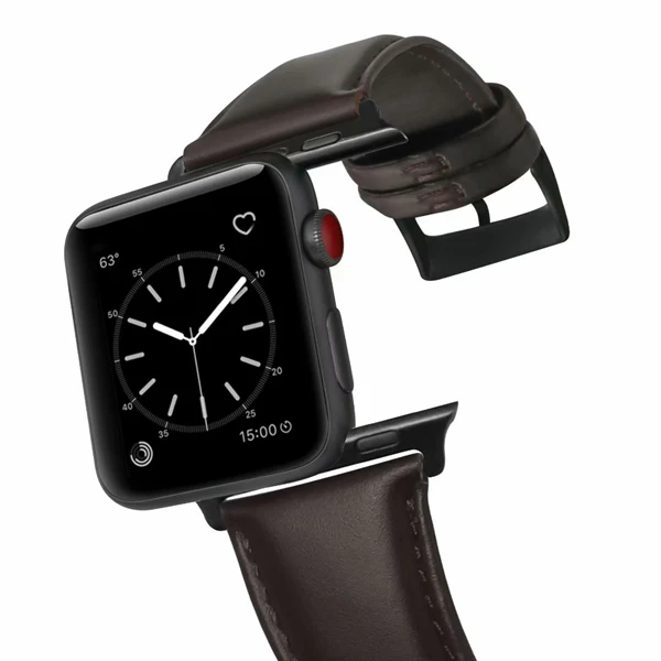 Сменный ремешок из натуральной кожи для iwatch 38 мм 42 мм Пряжка для Apple Watch ремешок 40 мм 44 мм Серия 1 2 3 4 5