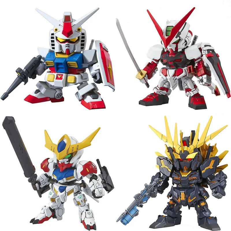 SD Gundam модель милый Единорог Sazabi крыло ноль Страйк Фридом 00 предназначение Броня Unchained мобильный костюм детские игрушки