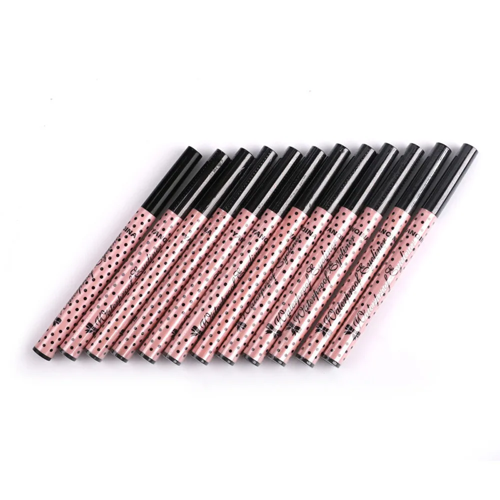 Горячая продажа 2 шт. подводка для глаз Ручка Макияж Косметика Черный Розовый