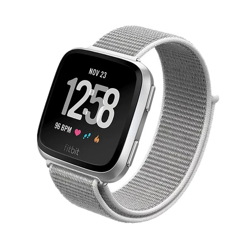 Для Fitbit Versa регулируемый ремешок фитнес Смарт Браслет Оранжевый нейлоновый для