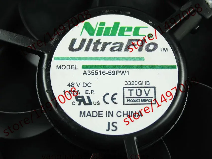Nidec A35516 59PW1 постоянного тока 48В 1.55A 172x150x51 мм 3 Провода Сервер вентилятор