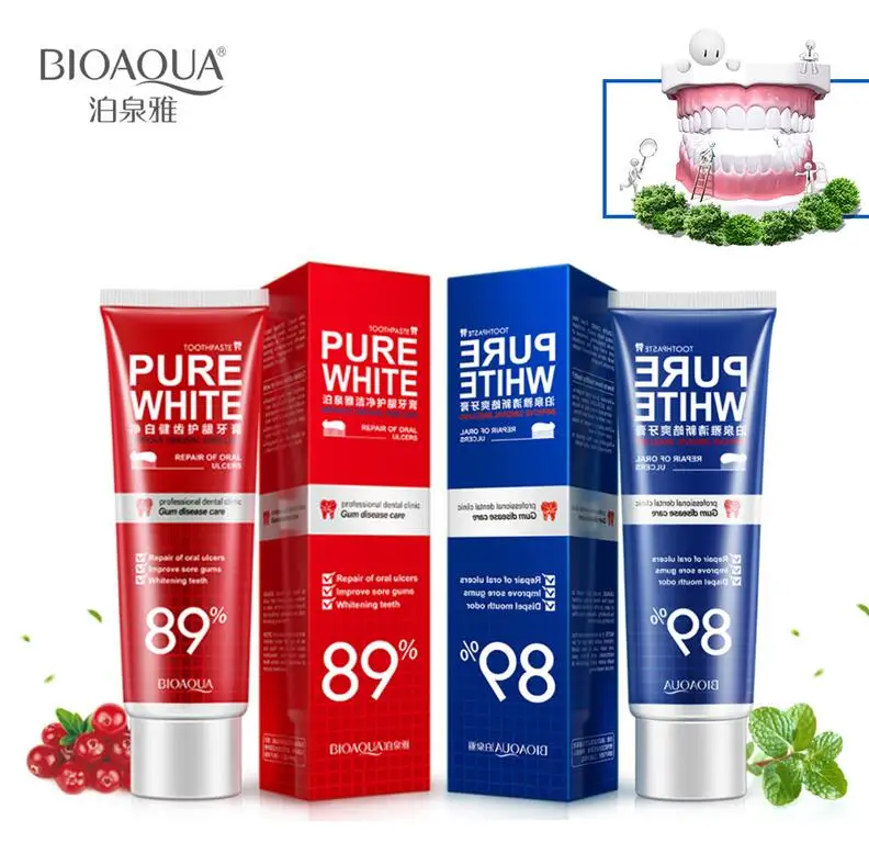 03 120 г BIOAQUA мята Брусника отбеливание зубная паста отбеливание зубов полости рта гигиеническая зубная паста для взрослых Чистка зубов и десен уход - Цвет: 03