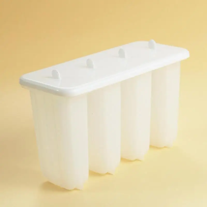 Пластиковая форма для мороженого 4 ровные формы приготовления холодного летние