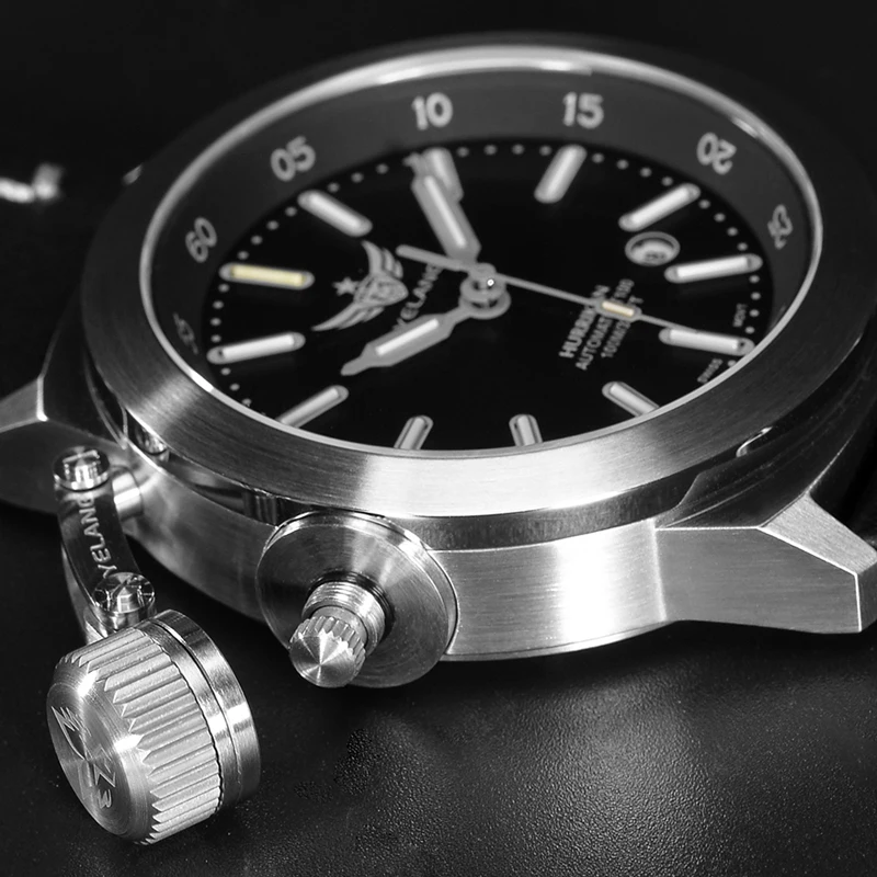 

YELANG V1022 T100 Tritium Luminous Army Military Mens Automatic Mechanical Wrist Watch With ETA 2824-2 Automatic Movement -Rifle