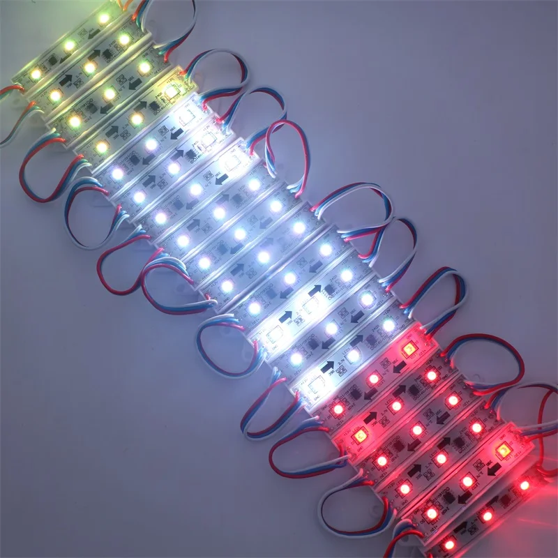 SZYOUMY 2811 IC 5050 RGB SMD СВЕТОДИОДНЫЙ пиксельный цифровой модуль DMX 3 светодиода DC 12 В LED