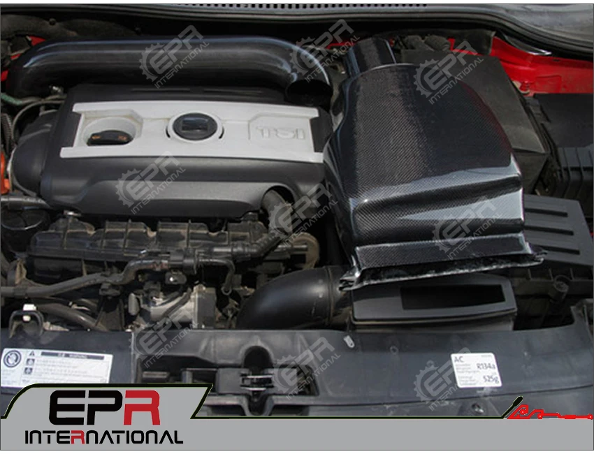 Апрель Airbox карбоновая воздушная коробка для Scirocco 2,0(не использовать во время R)(может подойти для Seat Leon, Golf 6 GTI, Passat, Passat CC с 2 литра двигателя