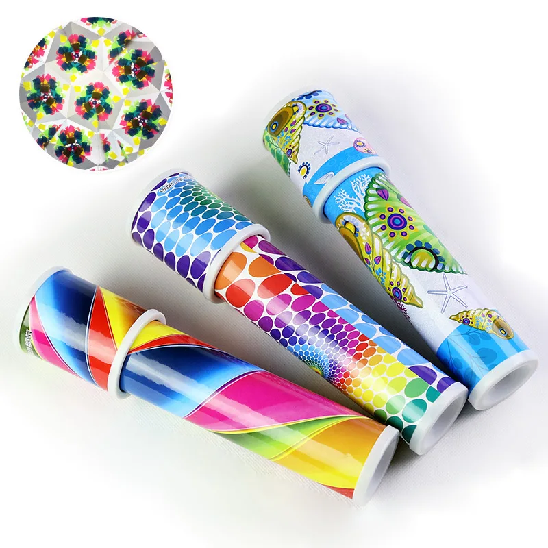 Игрушки калейдоскопы вращающиеся caleidoscopio пластиковая бумага детский