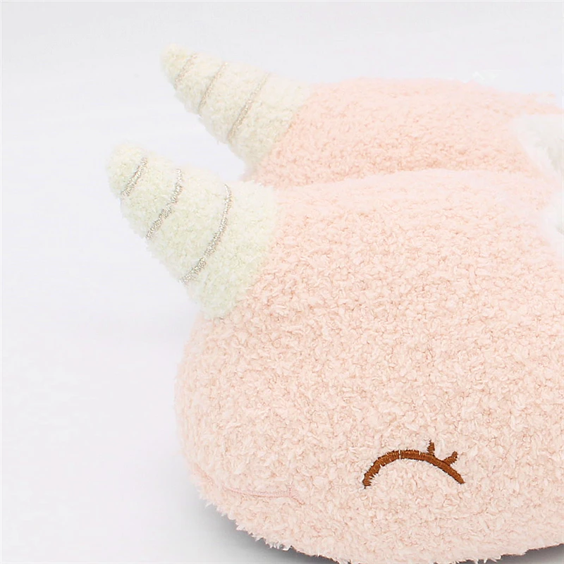 Pantuflas Mujer Mulher Chinelo Donna Pantofole; Домашние плюшевые тапочки с изображением животных на мягкой подошве; домашние тапочки с единорогом; обувь в форме нарвала