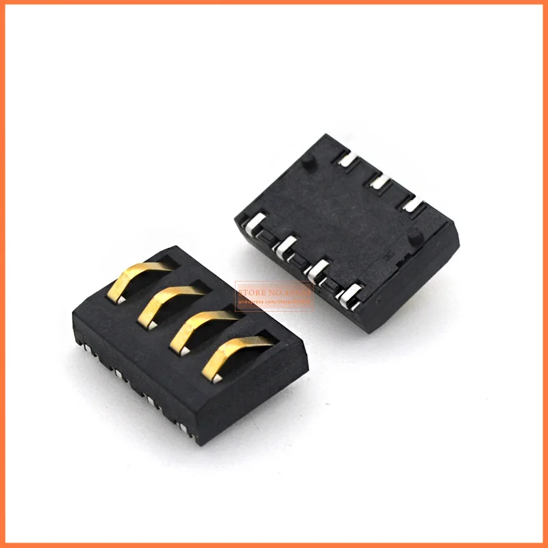 Новинка 5 шт./лот держатель аккумулятора 4 контакта разъем SMD мобильный телефон 0