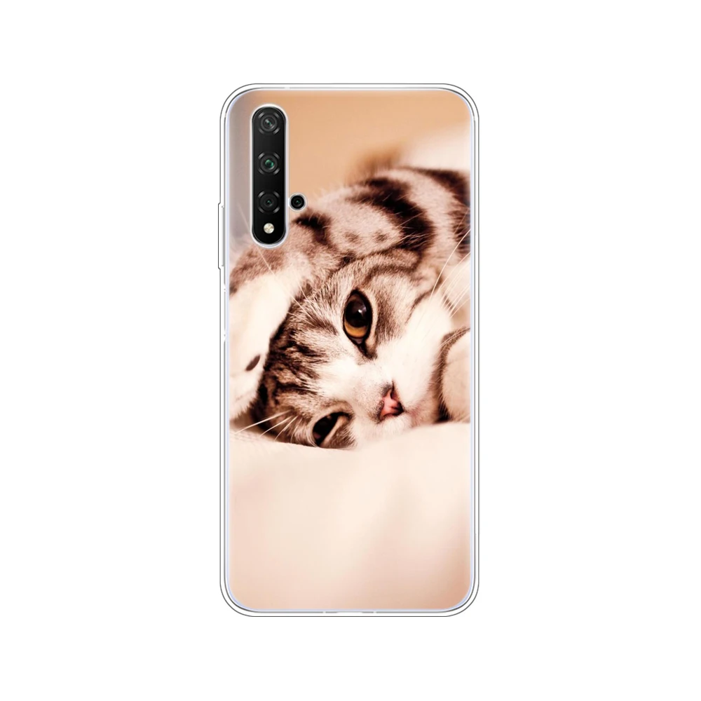 Чехол на Honor 20, силиконовый чехол на заднюю панель, чехол для телефона huawei Honor 20 Pro Lite Honor20 YAL-L21 YAL-L41, роскошный мультяшный рисунок - Цвет: 10605
