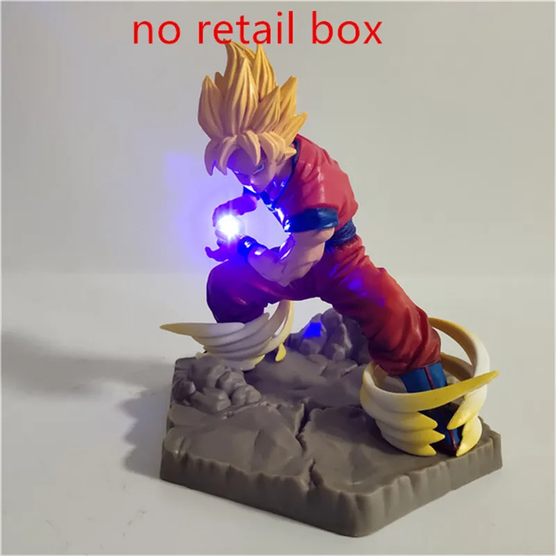 Lampara Dragon Ball Z Goku Vegeta trunks Супер Saiyan игрушки аниме Dragon Ball настольная лампа декор Освещение Сон Гоку светодиодный ночник - Испускаемый цвет: RGB