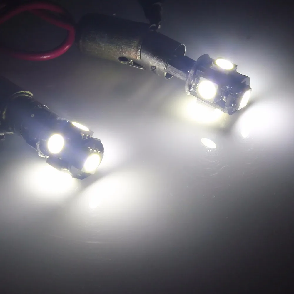 ANGRONG 2x H6W BAX9s 5 SMD Canbus светодиодный индикатор ламповый Обратный парковочный боковой свет лампы(CA306x2