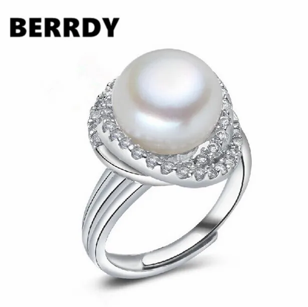 11 12 мм супер большой настоящий речной жемчуг кольцо Свадебная вечеринка палец