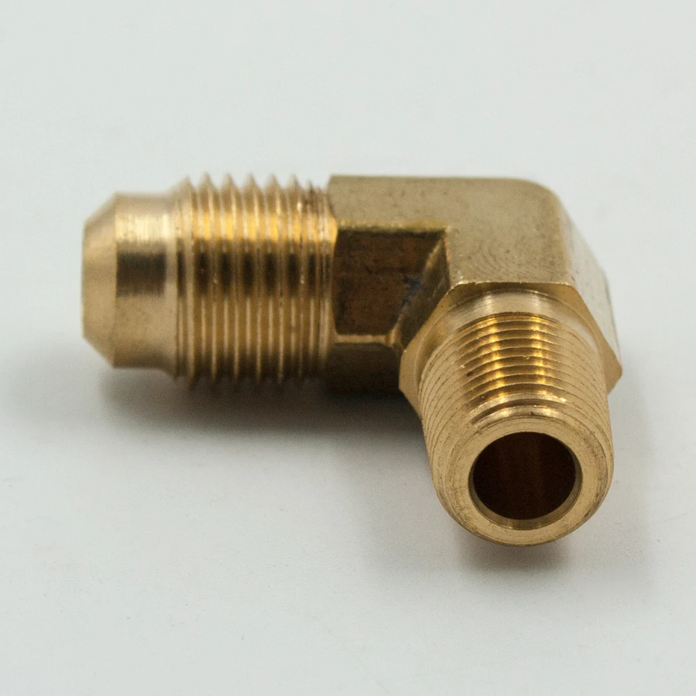 2 шт латунный расклешенный трубчатый фитинг 90 градусов колено SAE 45 обезжириватель