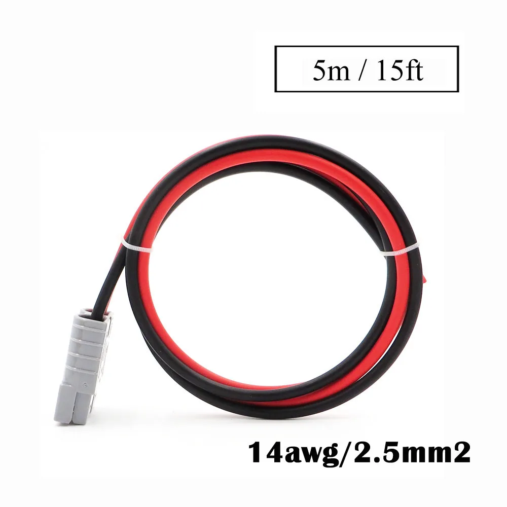 Панели солнечные кабельный разъем 6/4/2.5mm2 SH50 штекер 50A 600V Удлинительный кабель удлинитель UPS RV отдыха автомобиля Батарея быстро - Цвет: 15ft 2.5mm2