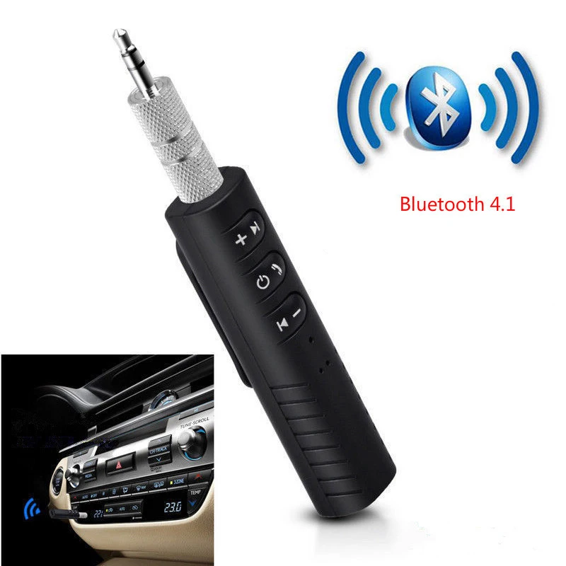 HAMNOL мини Беспроводной V4.1 адаптер Bluetooth Music Receiver передатчик 3,5 мм Jack музыка, авто AUX аудио адаптер автомобильный для телефона