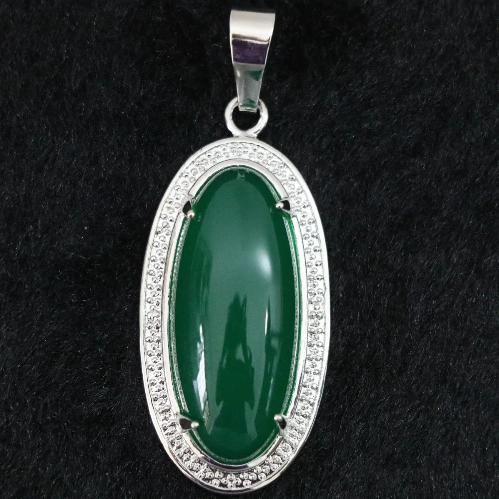 Мода хорошего качества полудрагоценных нефрит Халцедон камень 4 вида цветов 22x42