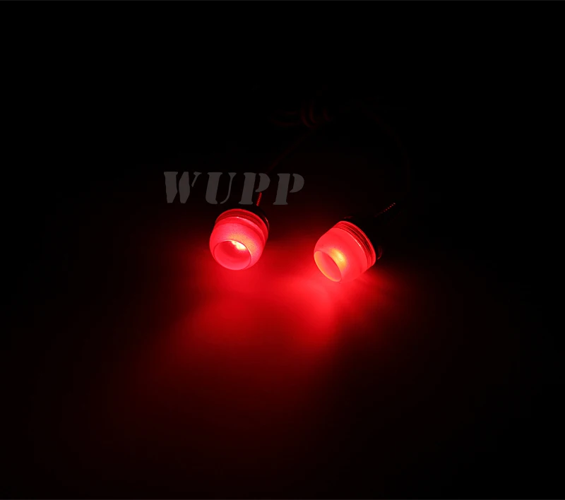 Красный WUPP 2 шт. 12 В декоративная лампа для мотоцикла синий/красный/белый/зеленый/желтый/оранжевый/розовый/голубой лед светодиодный дисплей - Цвет: Красный