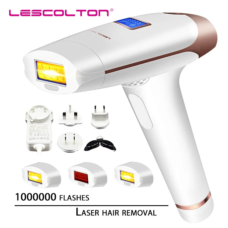 

Лазерный депилятор Lescolton T009X, лазерный аппарат для удаления волос IPL с ЖК-дисплеем, лазерный Перманентный триммер для зоны бикини, Электричес...