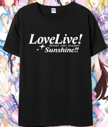 06 Новая японская аниме любовь live Lovelive Солнечный свет Косплей Футболка Aqours Мужская футболка летние хлопковые футболки топы - Цвет: 06